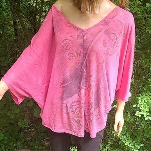 Hybrid Loose Poncho Top 3/10$
